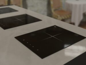 Cooking Station with Three Induction Units