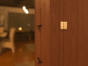 Bar Cabinet with Lock