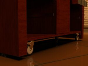 Bar trolley with wheels