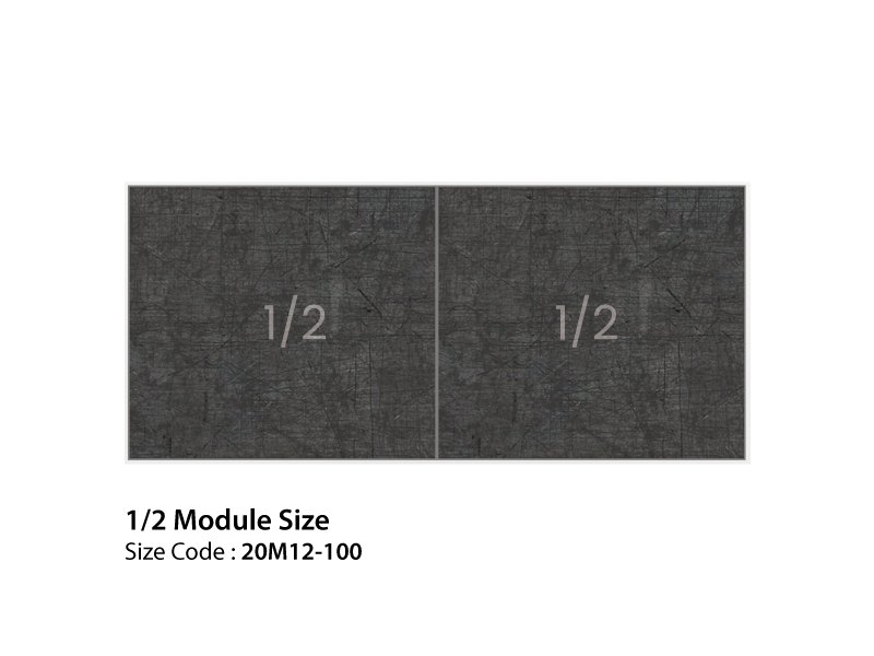 20M12-100_Module_Size_800X600 Folding Buffet Station 1/2 Module Size