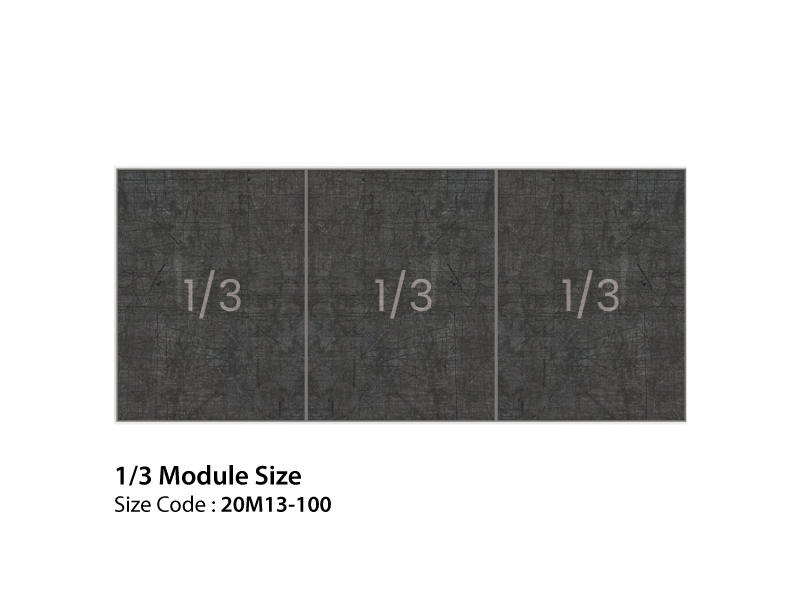 20M13-100_Module_Size_800X600 Folding Buffet Station 1/3 Module Size