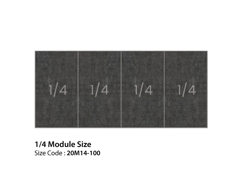 20M14-100_Module_Size_800X600 Folding Buffet Station 1/4 Module Size
