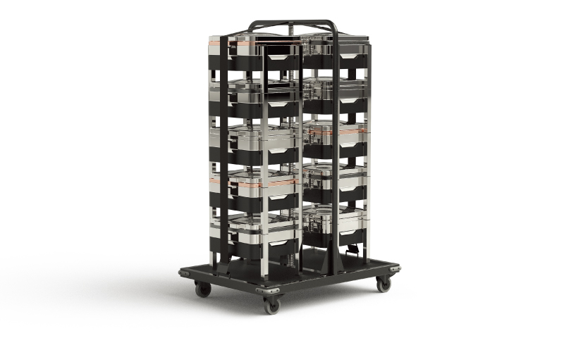 Stacking Trolley with PVC Cover