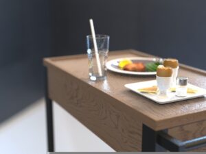 Wooden Shelf Trolley